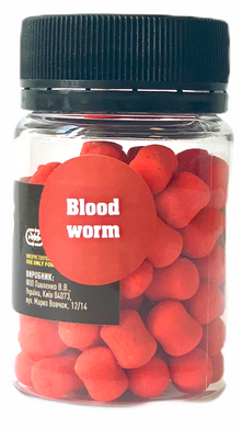 Плаваючі Бойли Fluoro Wafters, Bloodworm [Мотиль], 8*10mm, 20гр