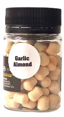 Плавающие Бойлы Fluoro Wafters, Garlic & Almond [Чеснок & Миндаль], 8*10mm, 20гр