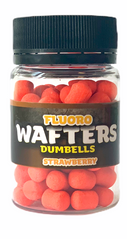 Плавающие Бойлы Fluoro Wafters, Strawberry [Клубника], 8*10mm, 20гр