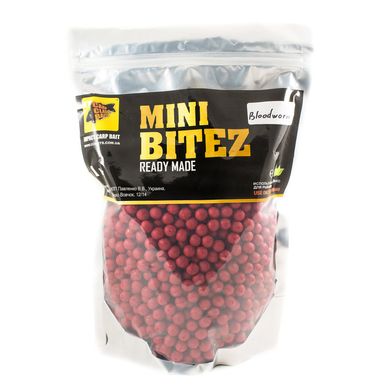 Пылящие Бойлы Mini Bitez Bloodworm [Мотыль], 10, 1000