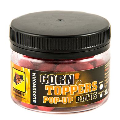 Плавающие Насадки Corn Toppers Bloodworm [Мотыль], Standart, 30 гр