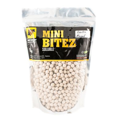 Пилящі Бойли Mini Bitez Garlic & Almond [Часник & Міндаль], 10, 1000