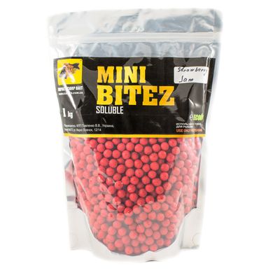 Пылящие Бойлы Mini Bitez Strawberry Jam [Клубника & Джем], 10, 1000