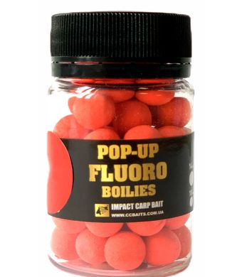 Бойли Плаваючі Fluoro Pop-Ups, Wild Strawberry [Суниця], 10, 20гр