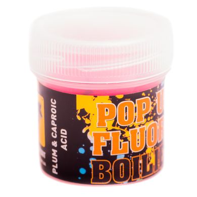 Бойлы Плавающие Fluoro Pop-Ups, Plum & Caproic Acid [Слива & Капроик Кислота], 10, 15 штук