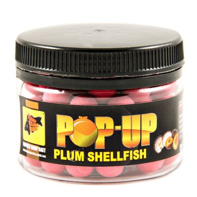 Бойли Плаваючі Pop-Ups Plum Shellfish [Слива & Мушля], 10, 35, Bordo/Бордовый