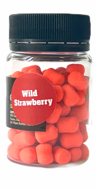 Плаваючі Бойли Fluoro Wafters, Wild Strawberry [Суниця], 8*10mm, 20гр