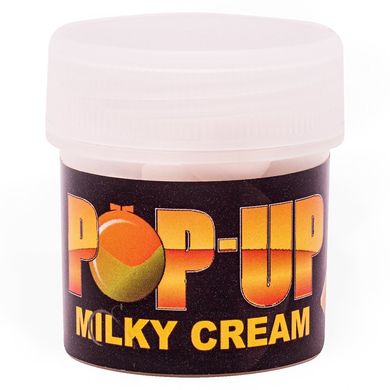 Бойли Плаваючі Pop-Ups Milky Cream [Молочний Крем], 10, 15 штук, White/Білий